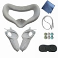 Pikkukuva 3 / 3: Musta uusi Oculus Quest2 silikonimaski, vuotamaton silmämaski, Quest toisen sukupolven suojapuku, Quest2 -lisävarusteet