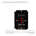 Miniatyrbillede 5 af 5: LED Controller Ws2811/2812/1903 Fuld Farve Lys Med Mini T-500 Controller Fuld Farve Intelligent