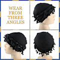 Miniatyrbilde 4 av 5: Turban for Menn Silke Satinforet Lue Twist Hodeinnpakninger Elastisk Ferdigknytt Beniee B