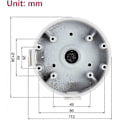 Miniatyrbilde 3 av 4: 2-pakning Pfa139 Koblingsboks For Dahua Ip-kamera Ipc-hdw4631c-a, Ipc-hdw4431em-as, Hdw4831em-ase