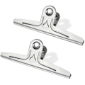 Miniatyrbillede 1 af 3: Bulldog Clips, 2 stk. 30 cm Jumbo kæmpe bindeklips i rustfrit stål