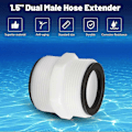 Miniatyrbilde 5 av 5: Bassengslangeadapter for Intex & Coleman bassengdelt slangekobling, 1,5-tommers 2-pakninger