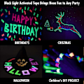 Miniatyrbild 3 av 5: Fluorescerande Tyg/Neon Gaffer Tejp, Superstark för Glow Party Tillbehör