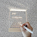 Miniatyrbilde 3 av 5: LED Akryl DIY Melding Nattlys Skrivebords Lysende Memo Notattavle