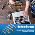 Miniatyrbild 4 av 5: 100 st/10 set A1278 A1286 A1297 Botten Skruvar för Macbook Pro 13 tum 15 tum Nedre Botten Skal Skydd