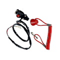 Miniatyrbillede 2 af 5: Motorcykel Enkelt Support Flameout Switch Horizon Til ATV Strandcykel Udenbords Nødstop Flameo