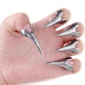 Miniatyrbilde 1 av 5: Menn Kvinner Retro Punk Rock Gothic Talon Nail Knuckle Finger Claw Spike Ring 2017
