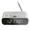 Miniatyrbild 1 av 5: FM-klockradio med Bluetooth-streaming, LED-display, dubbel väckarklocka, 1500MAh Hi-Fi-högtalare med