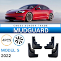 Pikkukuva 2 / 5: Auton roiskeläpät Model S 2022 2023 -malleille, roiskesuojat, roiskeläppätarvikkeet