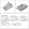 Miniatyrbild 4 av 5: 3D Metallmodellbyggsats för vuxna - Tysk Iv Tank DIY 3D Metallpussel, Jul- och nyårspresenter för vuxna