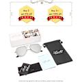 Miniatyrbillede 5 af 5: SQCLV Klassiske Polariserede Aviator Solbriller UV Spejlglas Metal Retro Shades