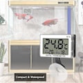 Miniatyrbillede 4 af 5: Digitalt termometer, DC16 LCD-display akvarietermometer vandtæt termometer til akvarium