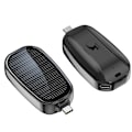 Miniatyrbillede 1 af 5: 2 STK Mini Solar Power Bank til Mobiltelefoner 1200mAh Type-C