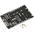 Miniatyrbillede 3 af 5: M.2 NGFF MSATA SSD til 2.5 Tommer SATA 6.0Gbps 2 i 1 Adapter Konverter Kort Understøtter PC Laptop Harddisk