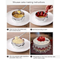 Miniatyrbilde 5 av 5: Rustfritt stål risballform barnas tilleggsmat mousse kakeform B