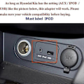 Pikkukuva 3 / 5: CHELINK Langaton Bluetooth-musiikkivastaanotin Hyundai Kia -automalleihin, 3,5 mm:n Aux USB -adapteri