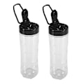 Miniatyrbilde 2 av 5: 20OZ Blenderflaske for Oster My Blend Blender BLSTPB BLSTP2, 2-pakning Blenderkopp med 2 erstatningsdeler B