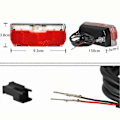 Miniatyrbillede 2 af 5: 6-48V Elcykel Ebike LED Baglygte Baglygte Vandtæt Baglygter Holdbar De fleste E-cykel Tilbehør
