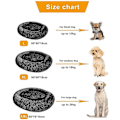 Miniatyrbillede 3 af 4: Beroligende Hundeseng Katteseng Donut. Faux Fur Kæledyrsseng Selvopvarmende Donut Cuddler