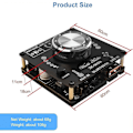 Miniatyrbillede 3 af 5: Bluetooth Forstærker Hifi 5.0 Dual Channel Stereo Bluetooth Digital Effektforstærker Board Modul 2x50w Audio Forstærker