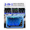 Miniatyrbild 2 av 5: Oscilloskop/DDS Signalgenerator 2-i-1, 2,8 tums TFT, 10MHz bandbredd, 48MS/S samplingsfrekvens, Triggerfunktion Auto/Nomal-FO SAHN