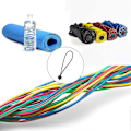 Miniatyrbillede 3 af 5: 10 stk. presenningsclips og 8 stk. elastiske teltsnore med kugle, sort klemmeholder til markise, telt, udendørs aktivitet, plastik klemme til camping