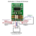 Miniatyrbild 4 av 4: DC 5V 2.1A Laddning/Urladdning/Boost/Batteriskydd/Indikeringsmodul 3.7V 4.2V Litiumbatteri