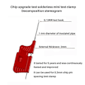 Miniatyrbillede 5 af 5: 10 stk. Sdk08 Test Clip Smd Ic Testkrogclips til elektrisk testning Ultra lille clip testchip