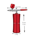 Pikkukuva 4 / 5: Happi-injektori Sähköinen Mini Ilmakompressorikone Air-brush Maalisuihkepistooli Airbrush Kynsitaiteeseen Tatuointi Askartelu Kakku Nano Sumu