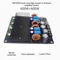 Miniatyrbild 2 av 5: Dual-Core 600W+600W Stereo Digital Högeffekts HiFi Förstärkarkort