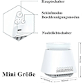 Miniatyrbilde 5 av 5: Luftrenser for hjemmet, h13 ekte HEPA-filtre, 7 farger nattlys, USB, fjerner 99,97 % støv, røyk, pollen