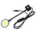 Miniatyrbillede 2 af 5: USB Akvarielampe COB Chip Høj Lysstyrke 360 Graders Rotation Clip-On Mini LED Akvarielys med Knapkontakt SZD-Y400B