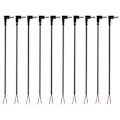 Miniatyrbillede 1 af 5: (10 stk.) Udskiftning 3,5 mm x 1,35 mm 90 graders retvinklet DC strøm hanstik til blank ledning åben