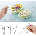 Miniatyrbillede 4 af 5: Træningspinde til børn, 2 par børnepinde Lærepinde til børn