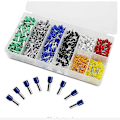 Miniatyrbillede 4 af 4: 800 stk. Ferrule Kit, Wire Ferrules Krympeforbindelse, Isolerede Ledningsstift Endeterminal Awg 22-10 Kit