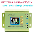 Miniatyrbillede 4 af 5: MPT-7210A MPPT Solcelle Laderegulator 24V/36V/48V/60V/72V Solcelle Regulator Batterioplader Panel Boo