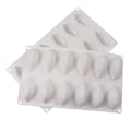 Miniatyrbillede 4 af 5: 12 Hulrum Silikone Kage Fondant Form Quenelle Formet Mousse Kage Værktøj