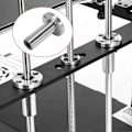 Miniatyrbillede 4 af 5: 4 stk. 8mm LMF8LUU Lange Rund Flenskobling Lineær Bevægelsesleje, CNC Dele Glide