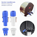 Miniatyrbilde 3 av 5: 10 Sett Powercon Type A Nac3fca+nac3mpa-1 Chassis Plugg Panel Adapter