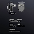 Pikkukuva 4 / 5: Moottoripyörän tuulilasin pidike GoPro Hero 12 Insta360 X3 -kameroille, tyyli A