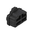 Miniatyrbild 4 av 5: 100 st Svarta Ethernet Hub Port RJ45 Dammskydd Lock Skyddsplugg RJ45 Gränssnitt Dammskydd för js