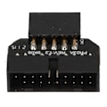 Miniatyrbild 4 av 5: USB Moderkort Splitter Moderkort USB2.0 9 Pin till USB3.0 19 Pin Frontpanel Hane Plugg Konverteringsadapter