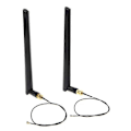Miniatyrbillede 1 af 5: 2x 6dBi 24GHz 5GHz Dobbelt bånd WiFi Router Netværkskort RP-SMA Antenne 2 x Ufl IPEX Kabel N8S5