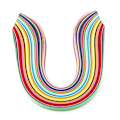 Miniatyrbilde 1 av 4: 720 stk. 3 mm Bredde Quilling Papirstrimler, 36 Farger, 540 mm Lengde