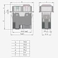 Miniatyrbild 5 av 5: Kedu Kjd17b 120v/16a 4-polig Industriell Elektromagnetisk Växel Vattentät På/Av Tryckknappsbrytare för Elektriska Kraftverktyg Såg Borr Slipning