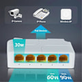 Miniatyrbillede 2 af 5: 1000Mbps POE Extender Netværk Switch Repeater til POE Switch NVR IPC