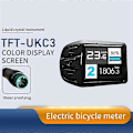 Miniatyrbillede 4 af 5: LCD TFT UKC3 Display Hastighed Batteritid Indikator til Elektrisk Cykel 24V 36V 48V Motor Konvertering