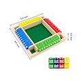 Miniatyrbillede 2 af 4: Community Spil Firesidet Flop Brætspil Træspil Terningesæt Lamelbræt Matematik Terningespil Interaktivt Spil mellem Forældre og Børn Perfekt Pædagogisk Legetøj til Børn