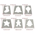 Miniatyrbild 2 av 5: Julmotiv Akryl Mallar Söta Julstrumpa Klocka Stjärna Pepparkaka Träd Form Quilting Linjal Schabloner För Maskinsömnadstillbehör DIY Hantverk Scrapb