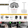 Miniatyrbillede 4 af 5: 3D Illusionslampe Natlampe, Påfugl Stående på Én Fod Dynamisk Skiftende LED Optisk Illusionslampe med Touch, LED 3D Illusionslampe til Valentinsdag, Mor